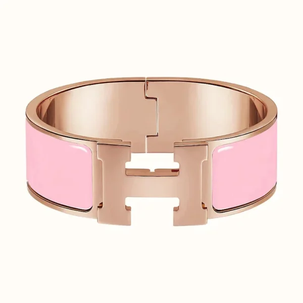 [Zyrono] H BRACELET 18MM PINK GOLD FREE SHIPPING