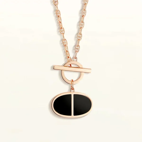 [Zyrono] CHAINE VERSO BLACK CERAMIC NECKLACE FREE SHIPPING