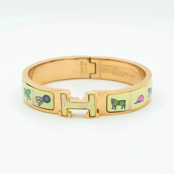 [Zyrono] H RING LOCK BRACELET 12MM PINK FREE SHIPPING