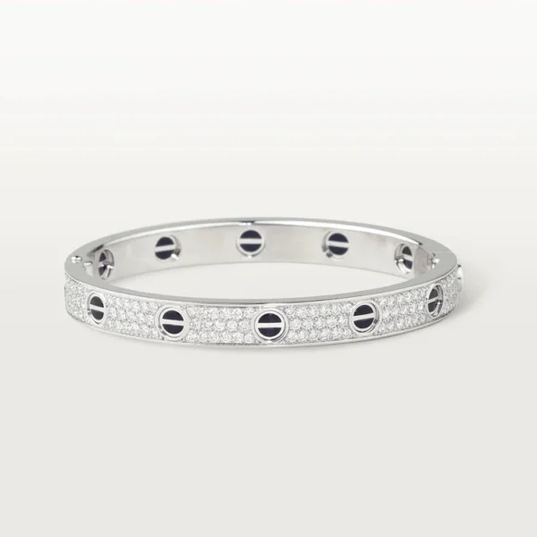 [Zyrono] LOVE BRACELET 6.1MM DIAMOND-PAVED CERAMIC
