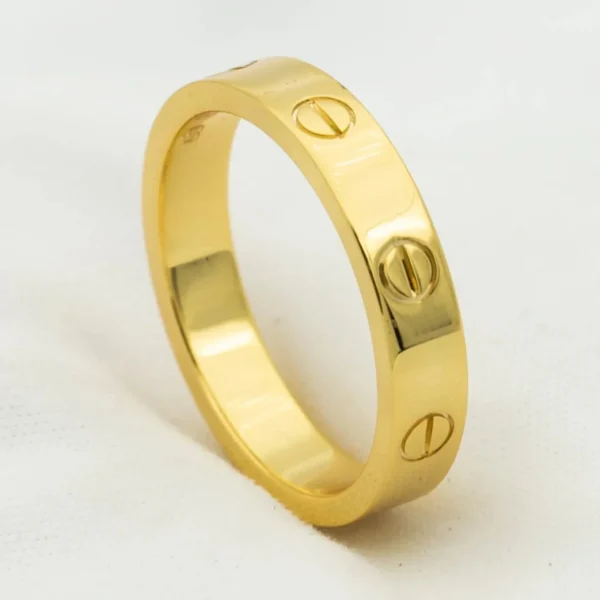 [Zyrono] LOVE RING 4MM 1 DIAMOND GOLD