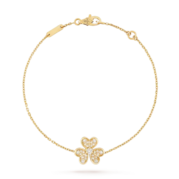[Zyrono] FRIVOLE GOLD FLOWER DIAMOND BRACELET FREE SHIPPING