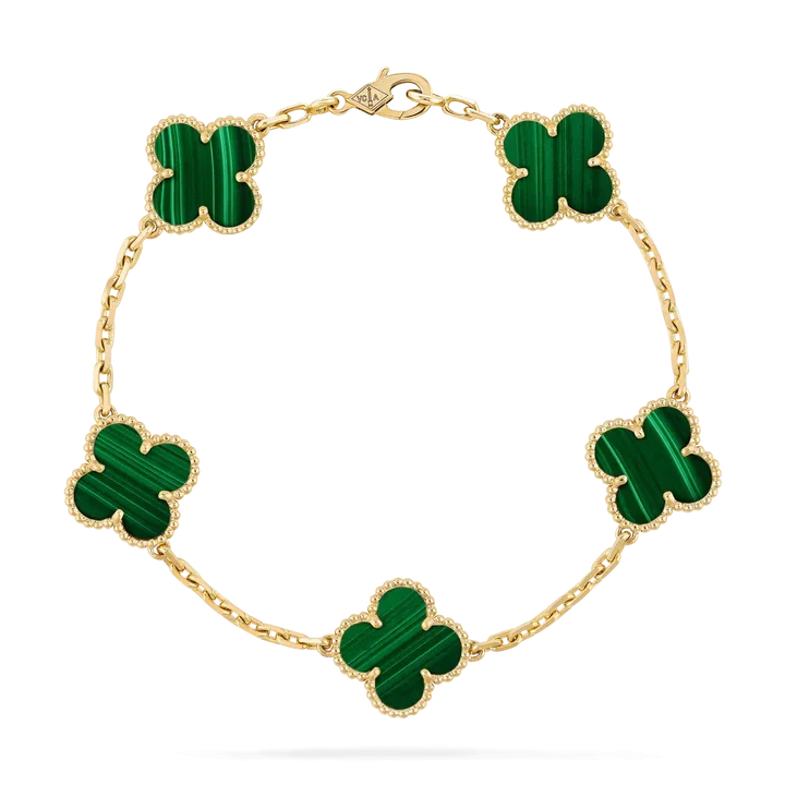 van cleef arpels vintage alhambra bracelet 5 motifs yellow gold malachite vcarl80900 coral 2 720x 123b4e77 ef1d 42f6 bd9f 6f8de1388f0f