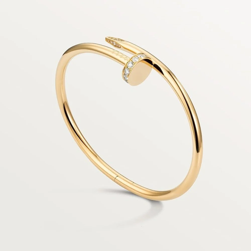 Juste Un Clou Yellow Gold Tone Bracelet Classic Design Unisex Jewelry Ideas2 Juste Un Clou Yellow Gold Tone Bracelet Classic Design Unisex Jewelry Ideas2