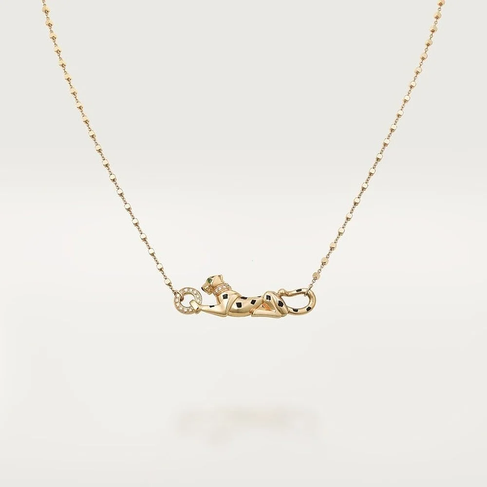 Leopard Panthere Necklace Yellow Gold Tone Jewelry Gift Ideas - qualiti1 Leopard Panthere Necklace Yellow Gold Tone Jewelry Gift Ideas qualiti1