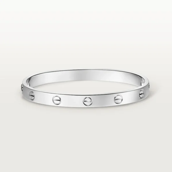 [ZYRONO] LUXURY MINIMALIST WHITE GOLD SCREW BRACELET, CLASSIC MODEL