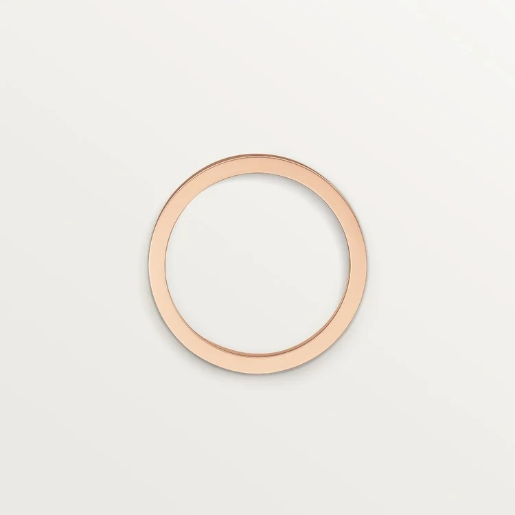 [ZYRONO] PINK GOLD FACE OF DEVOTION – MODERN FLAT BAND FOR LASTING LOVE ...