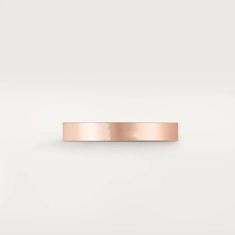 [ZYRONO] PINK GOLD FACE OF DEVOTION – MODERN FLAT BAND FOR LASTING LOVE ...