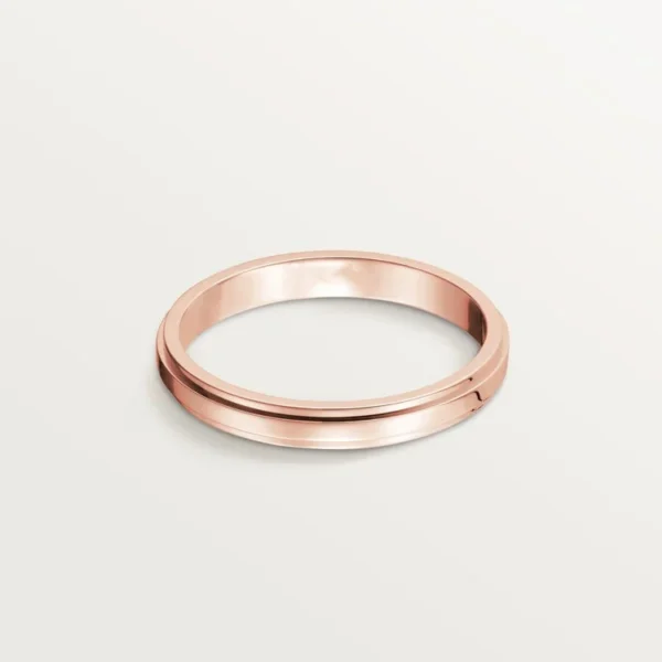 [ZYRONO] PINK GOLD FLOW OF HARMONY – THE LANGUAGE OF SIMPLICITY AND BEAUTY, 2.5 MM WIDTH